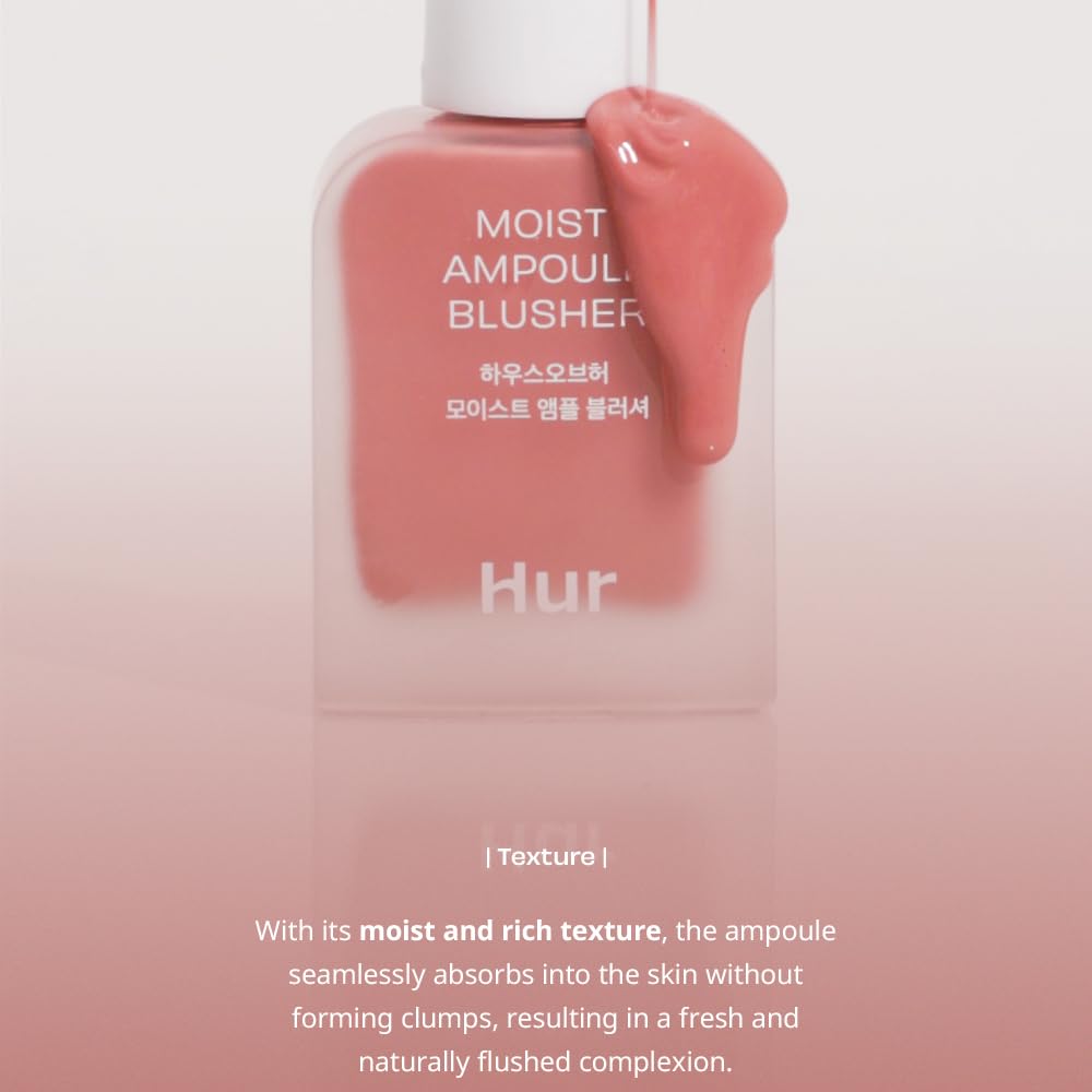 House of Hur Moist Ampoule Blusher Peach Coral for a healthy, sunny complexion.