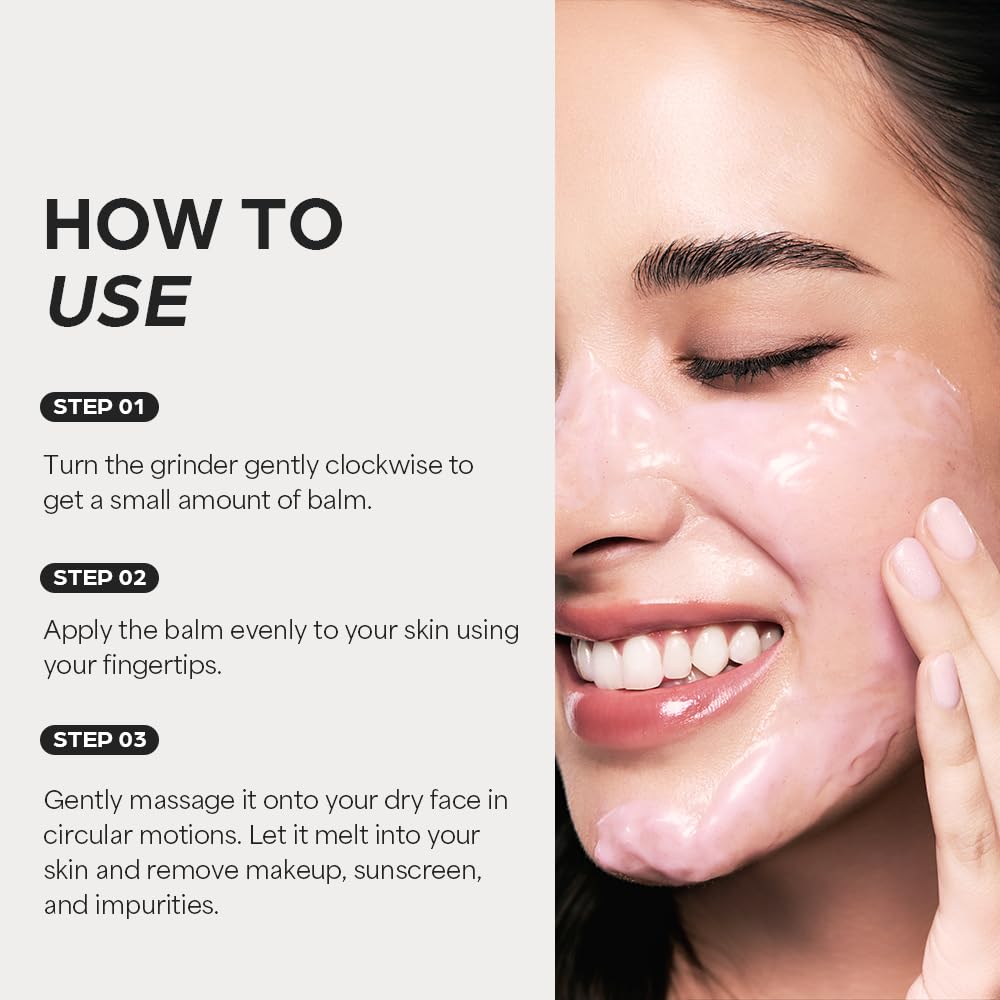 House of Hur Purifying Cleansing Balm rinse-off action leaves refreshed skin.