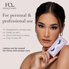 House of Lashes Iconic Demi 3D faux mink fibers blend seamlessly