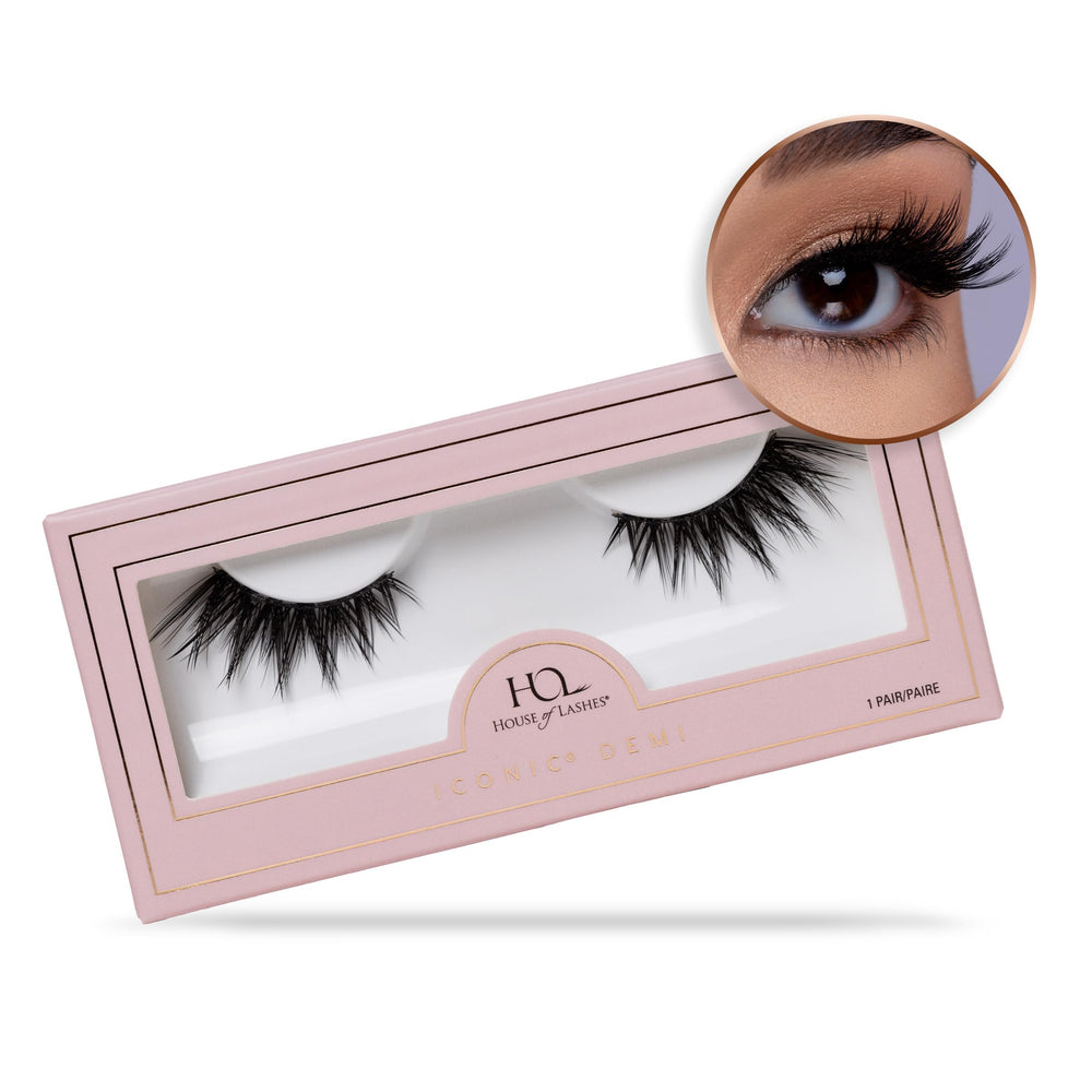 House of Lashes Iconic Demi full-volume cat-eye lashes for bold look