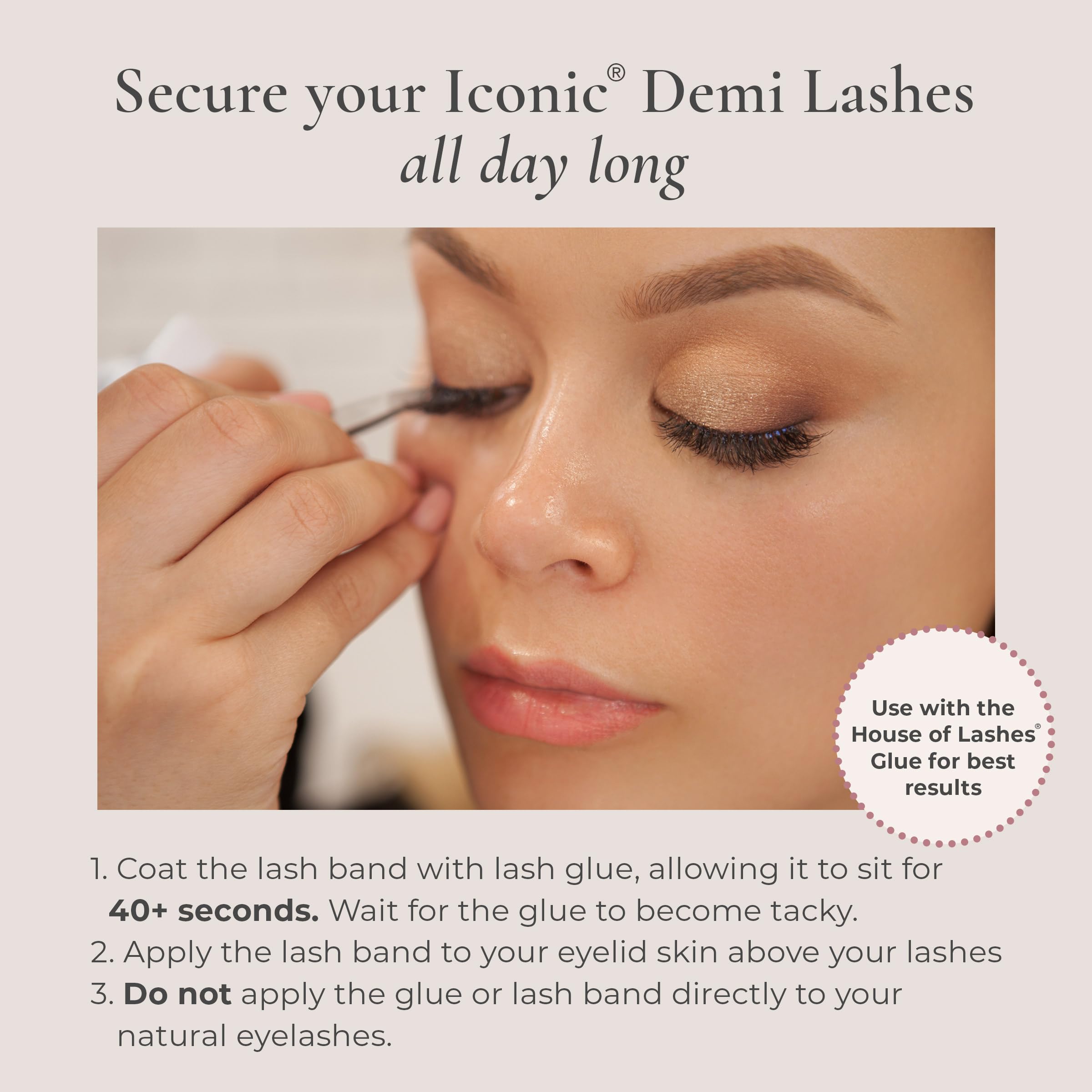 House of Lashes Iconic Demi reusable up to 15 times with care