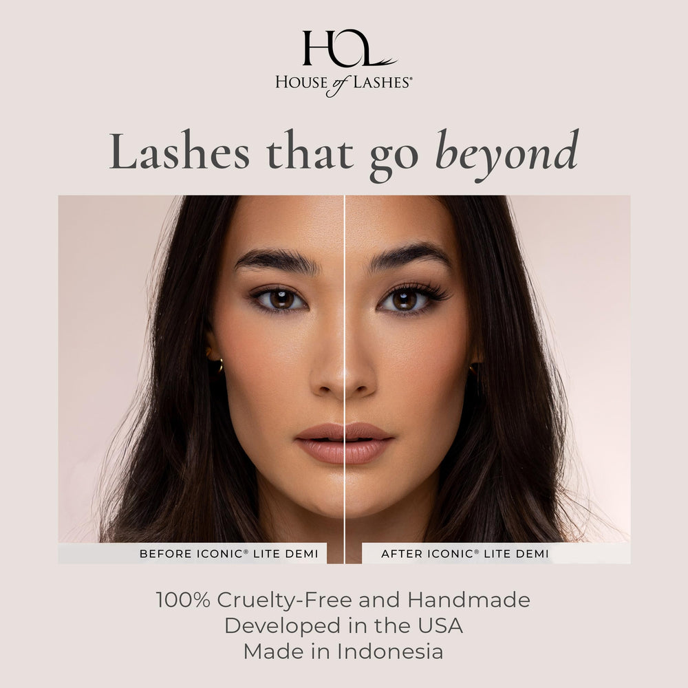 House of Lashes Iconic Lite Demi no trimming required for easy application