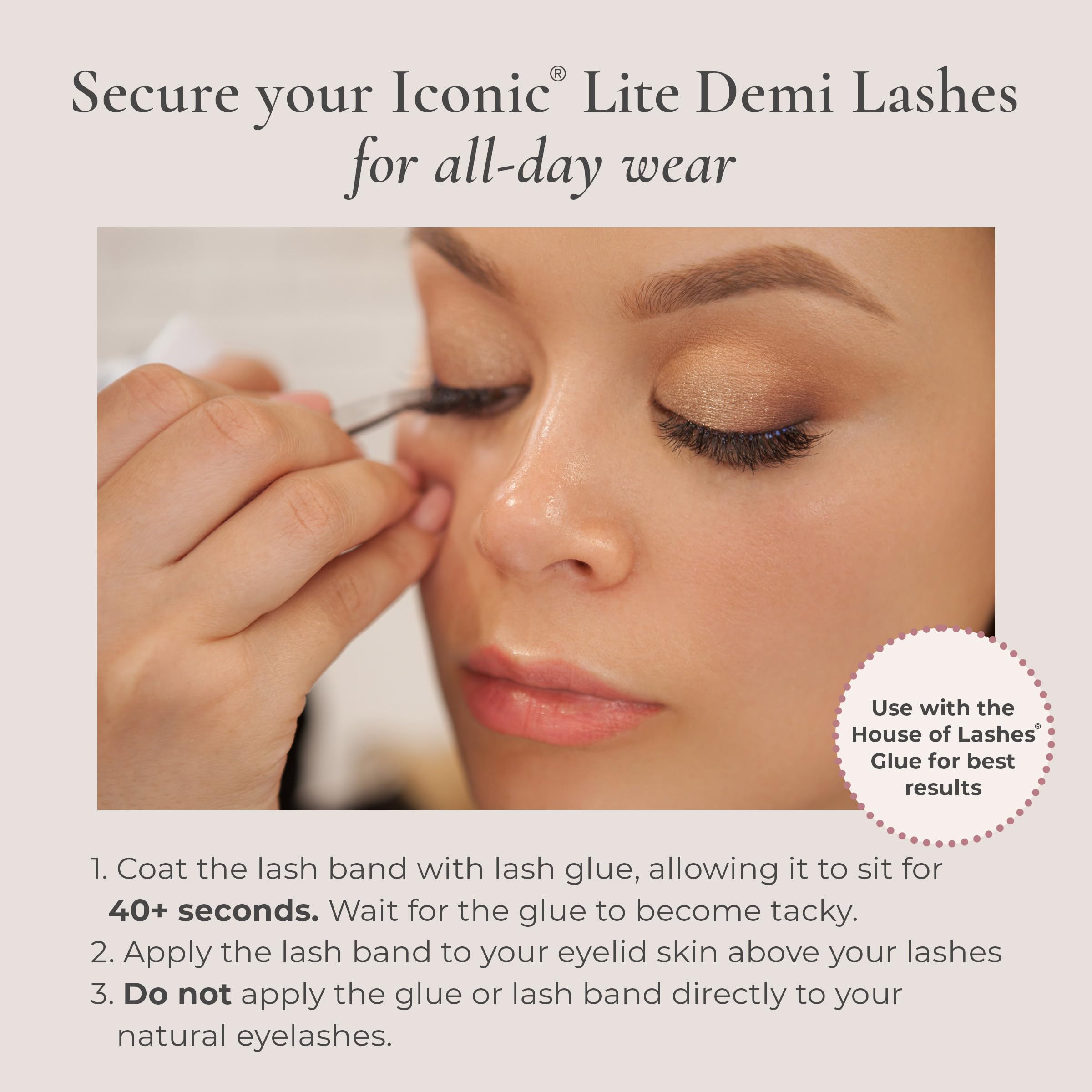 House of Lashes Iconic Lite Demi reusable up to 15+ uses