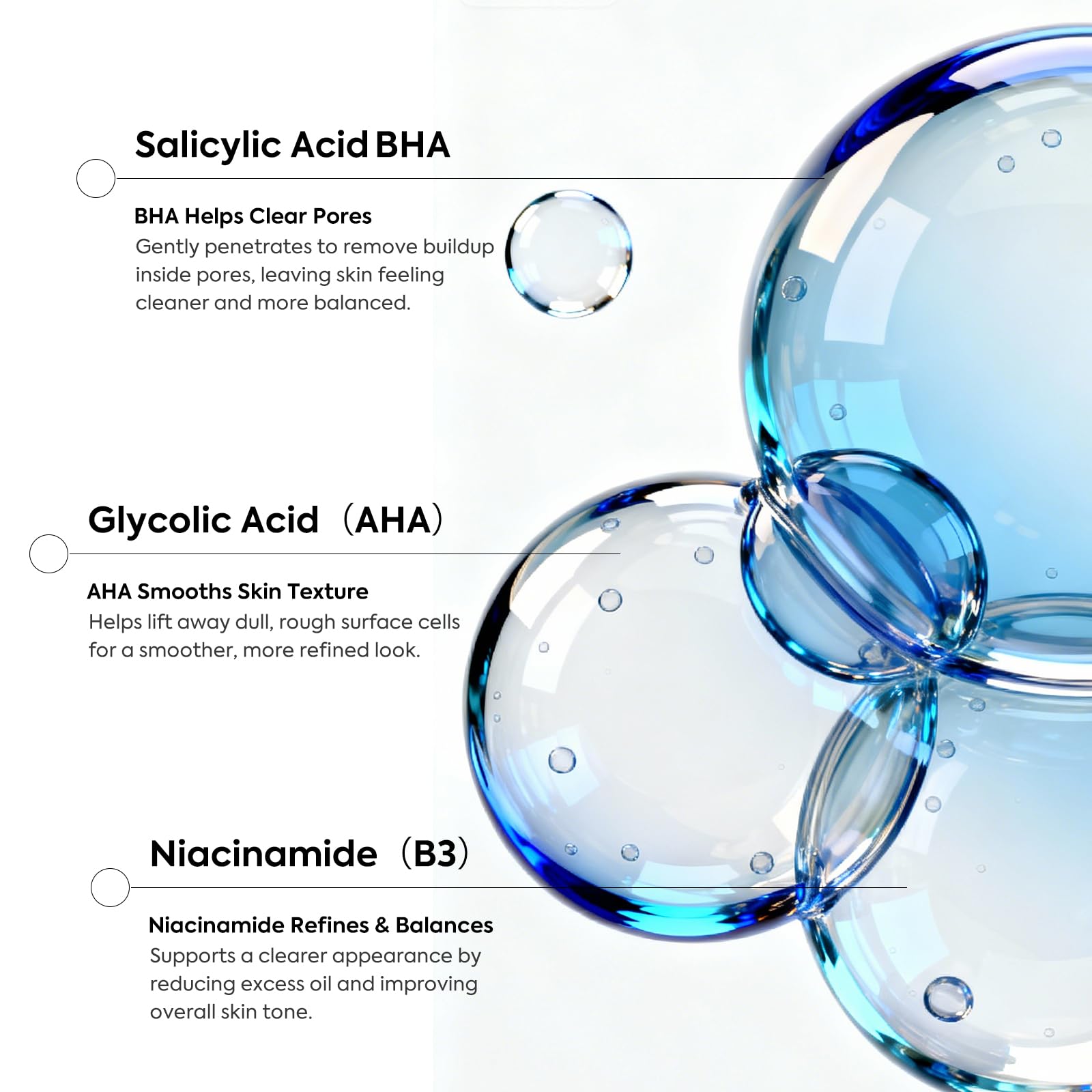 House of Nutrition Glycolic Pad bottle and pads arranged for daily routine.