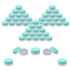 Houseables 3g mini jar with lid blue showing leak-proof seal for cosmetics