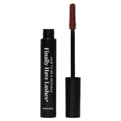 How to Be A Redhead Plum mascara brush detail highlights easy application.
