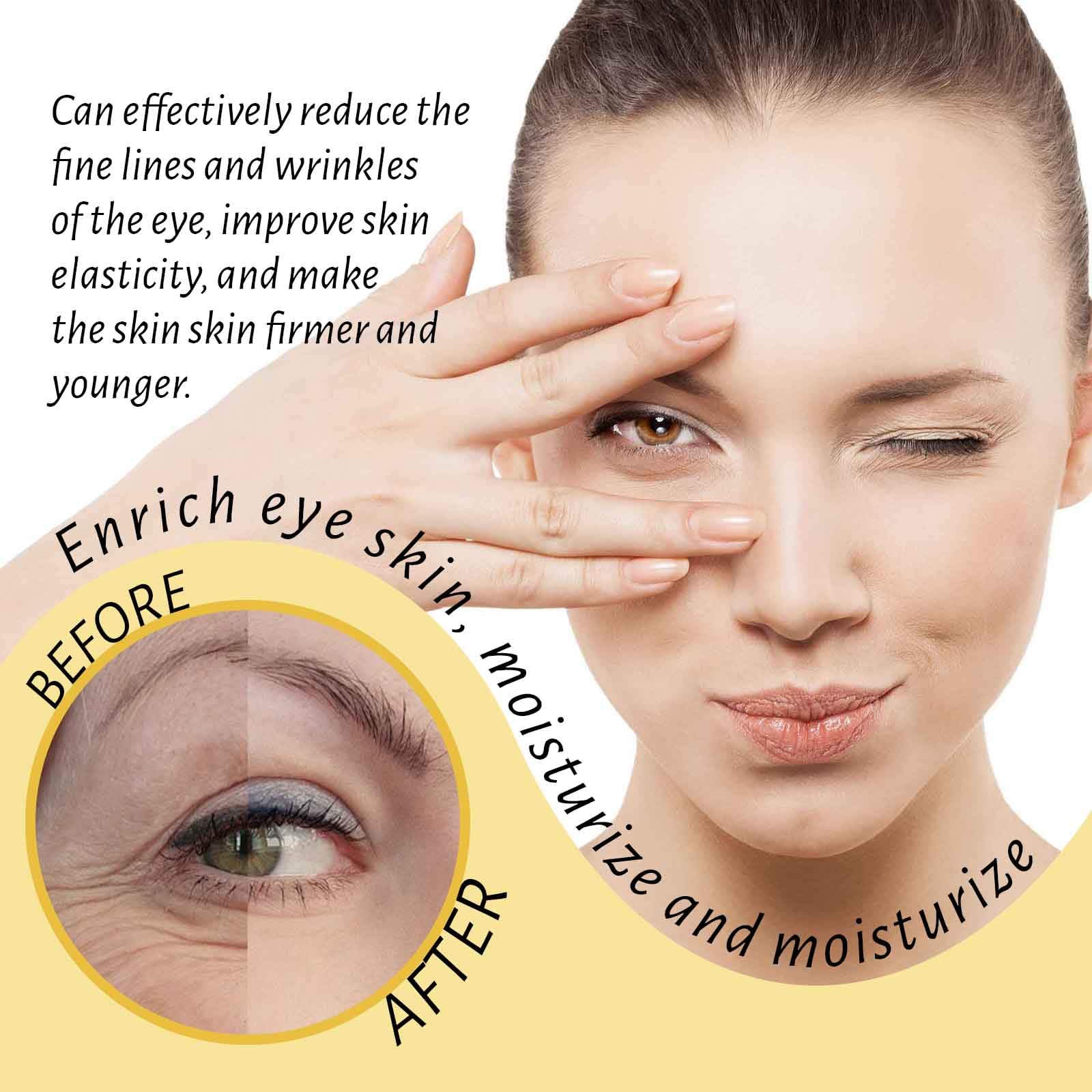 HOYGI eye roller bottle closeup highlighting smooth applicator tip.