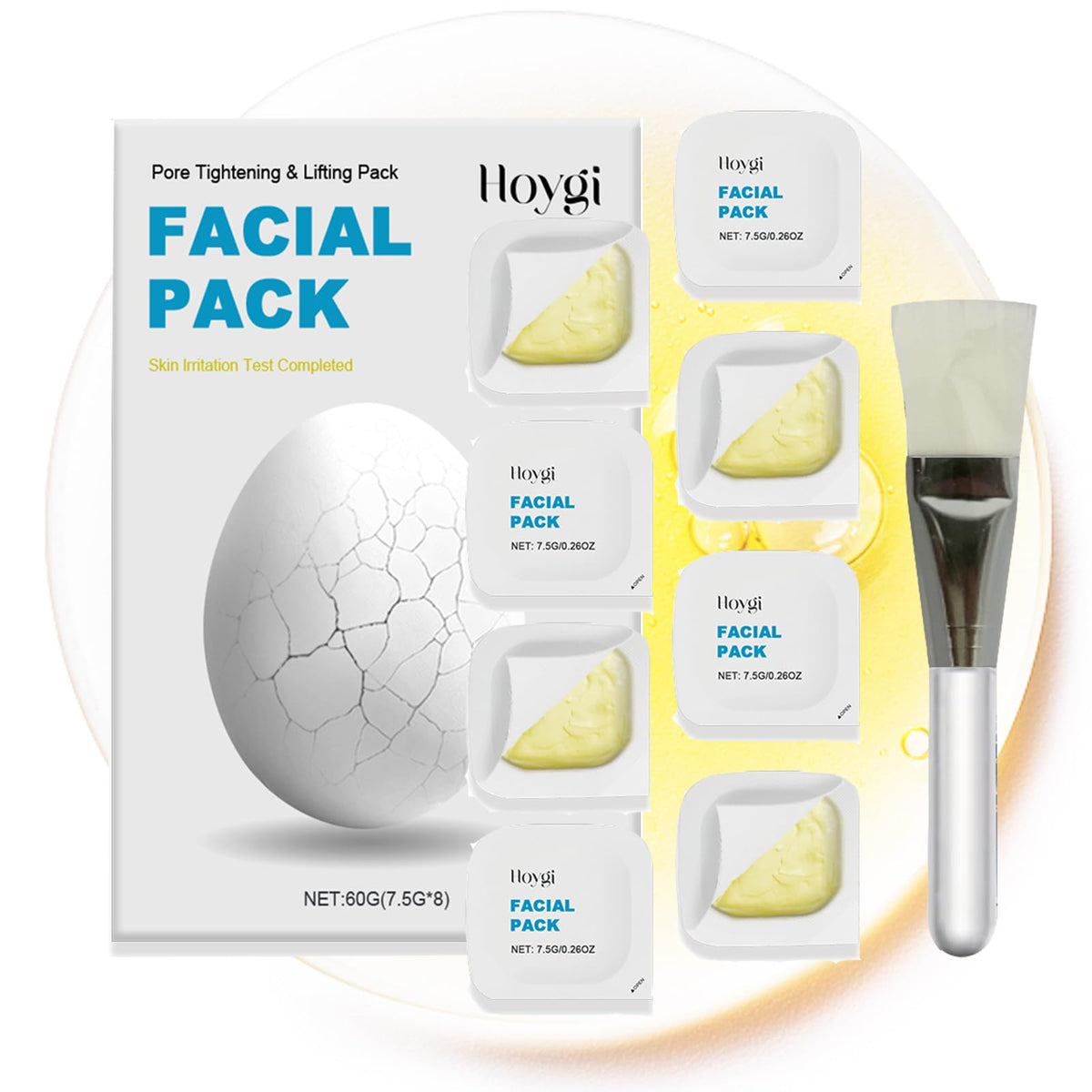 HOYGI radiance-exfoliation mask for a glowing, even complexion.