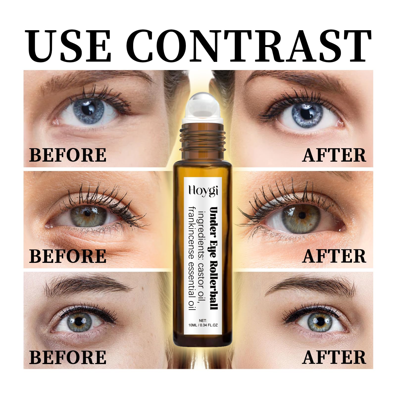 HOYGI under-eye serum closeup reveals nourishing formula for delicate skin.