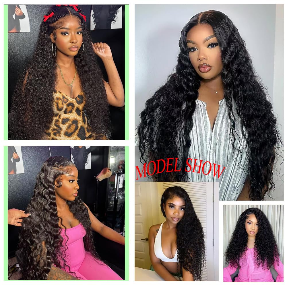 Hoyrhra 13x4 lace-frontal wig natural hairline for seamless parting.