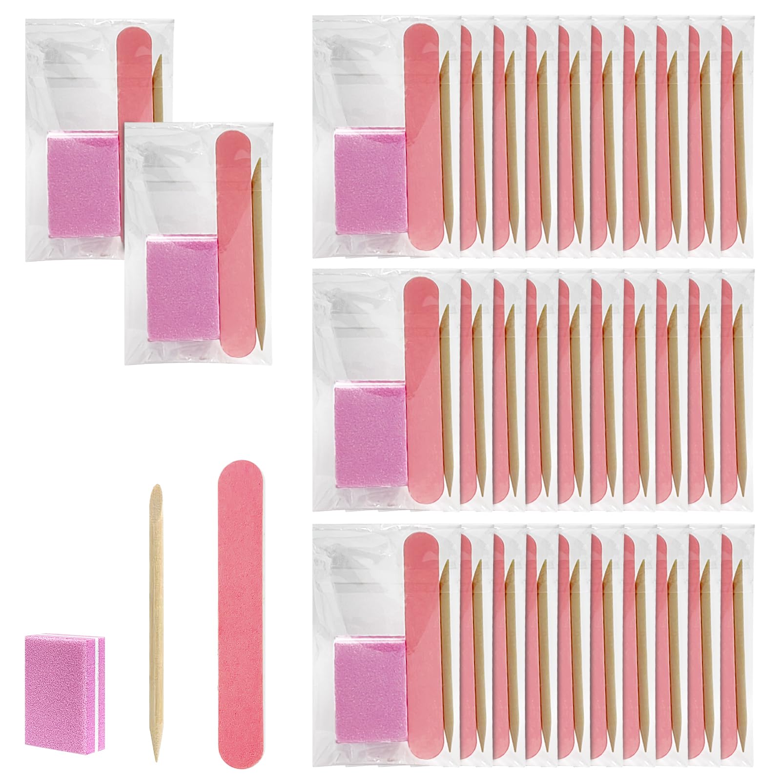 Hozziii disposable manicure kit in pink packaging for quick at-home use