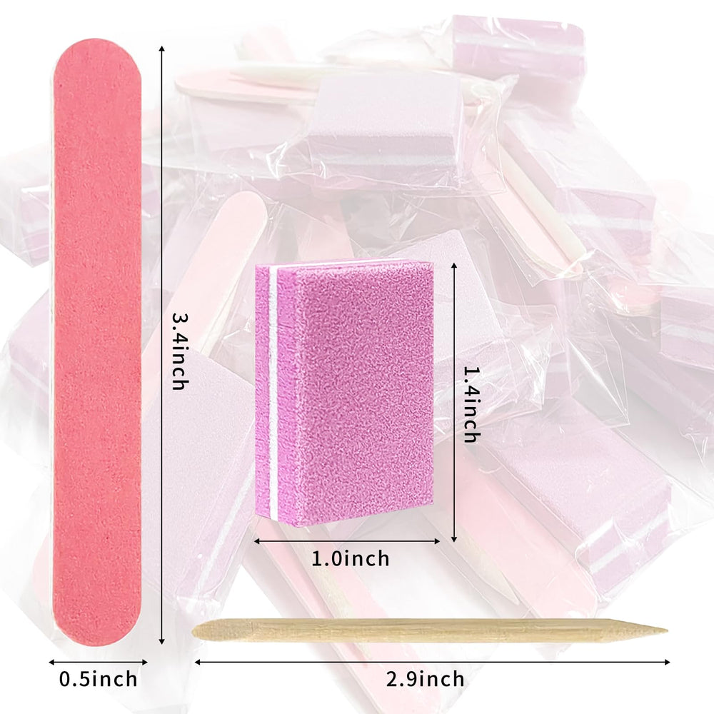 Hozziii mini nail buffer pink, smooths nails for salon-like results.