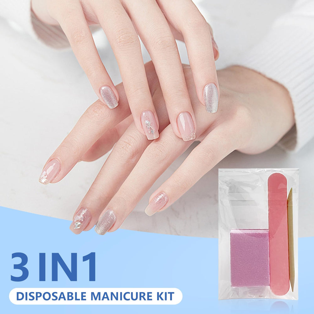 Hozziii nail file 80-100 grit in pink for precise shaping at home