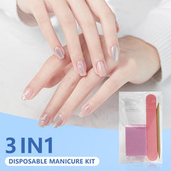 Hozziii nail file 80-100 grit in pink for precise shaping at home