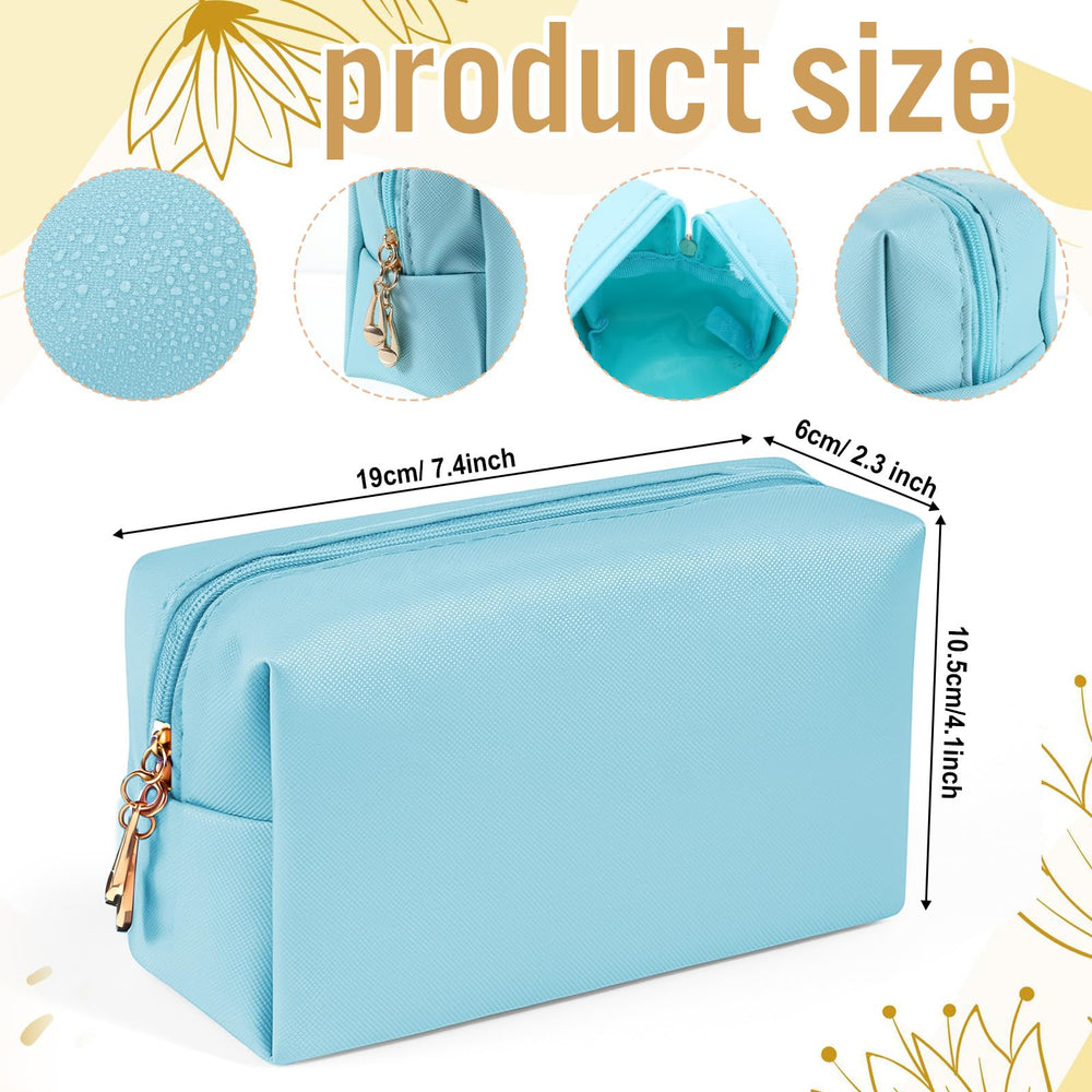 Hpmjz Preppy makeup bag pink secures brushes and small items during travel.