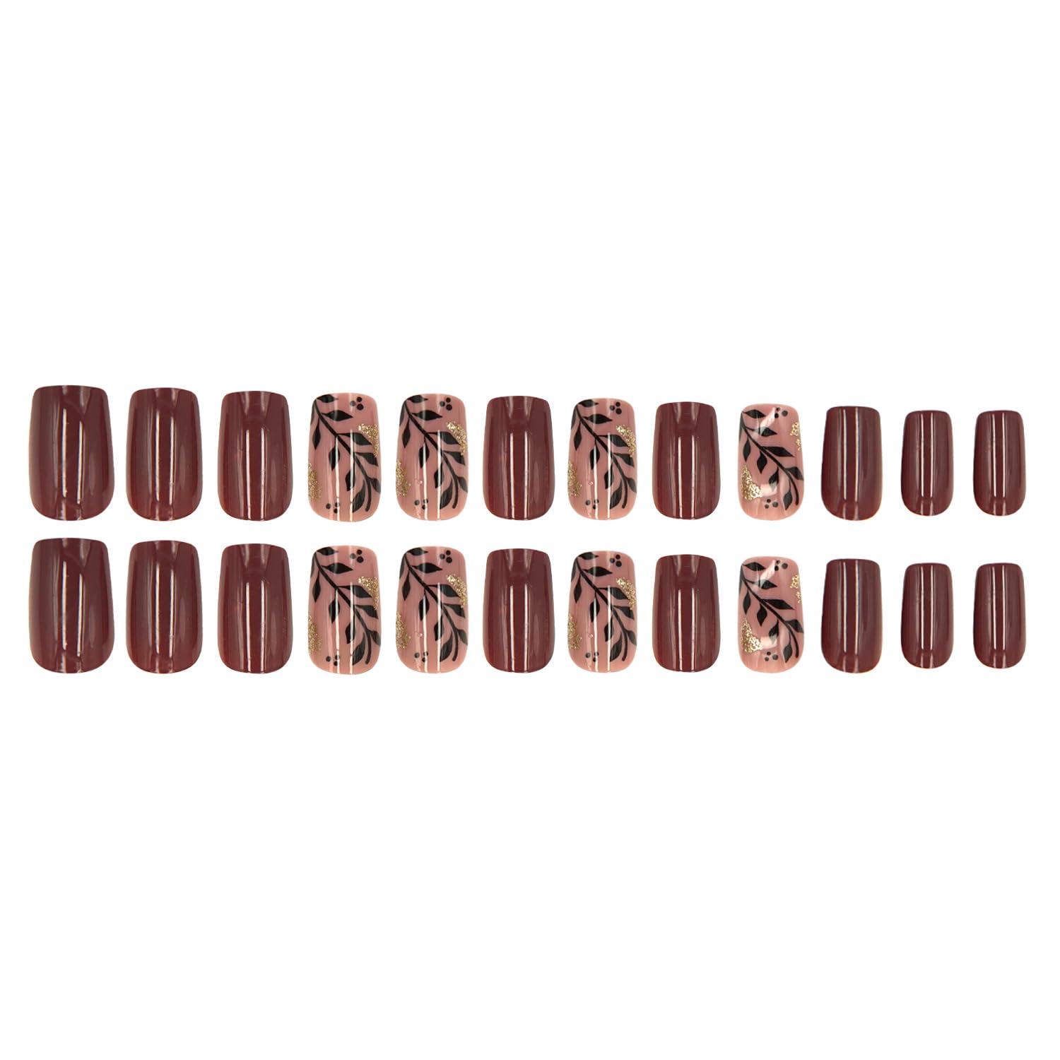 HPYFOI easy application nails provide secure, damage free wear