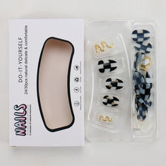 HPYFOI nail kit includes file and jelly stickers for DIY
