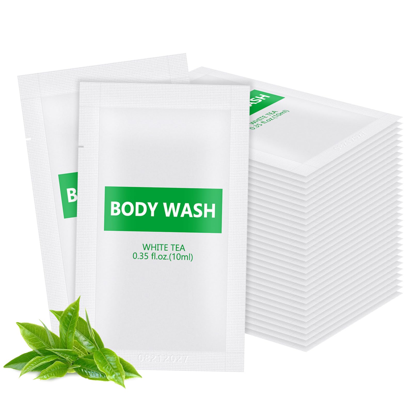 HQSLsund travel-size body wash sachets for bulk hotel guest use, leak-proof and portable.