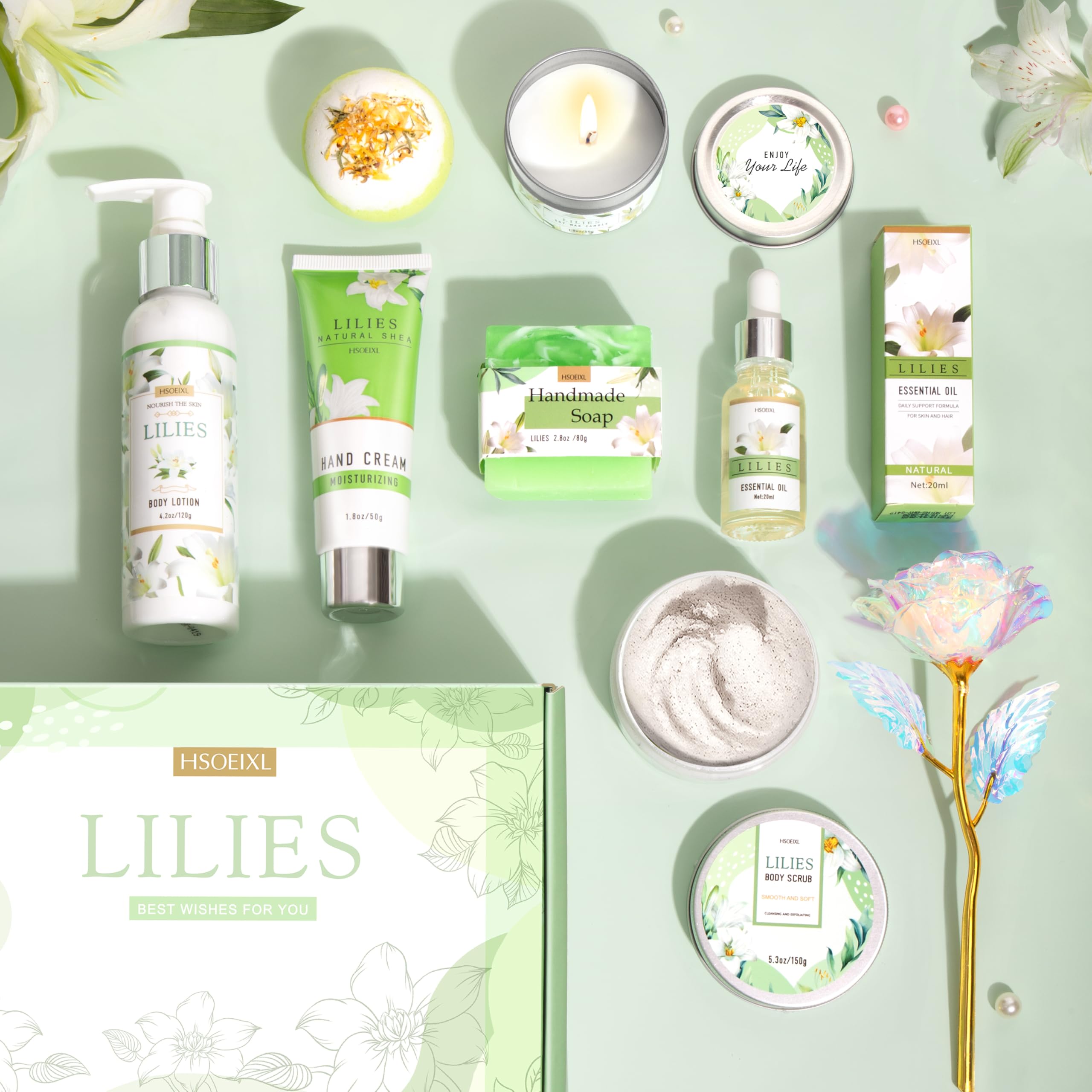 HSOEIXL body lotion with lilies for deep moisture and softness