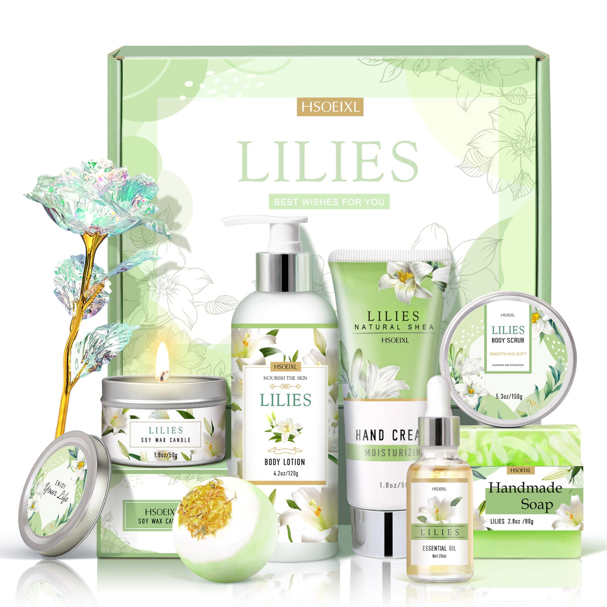 HSOEIXL hand cream with lilies for silky, nourished skin