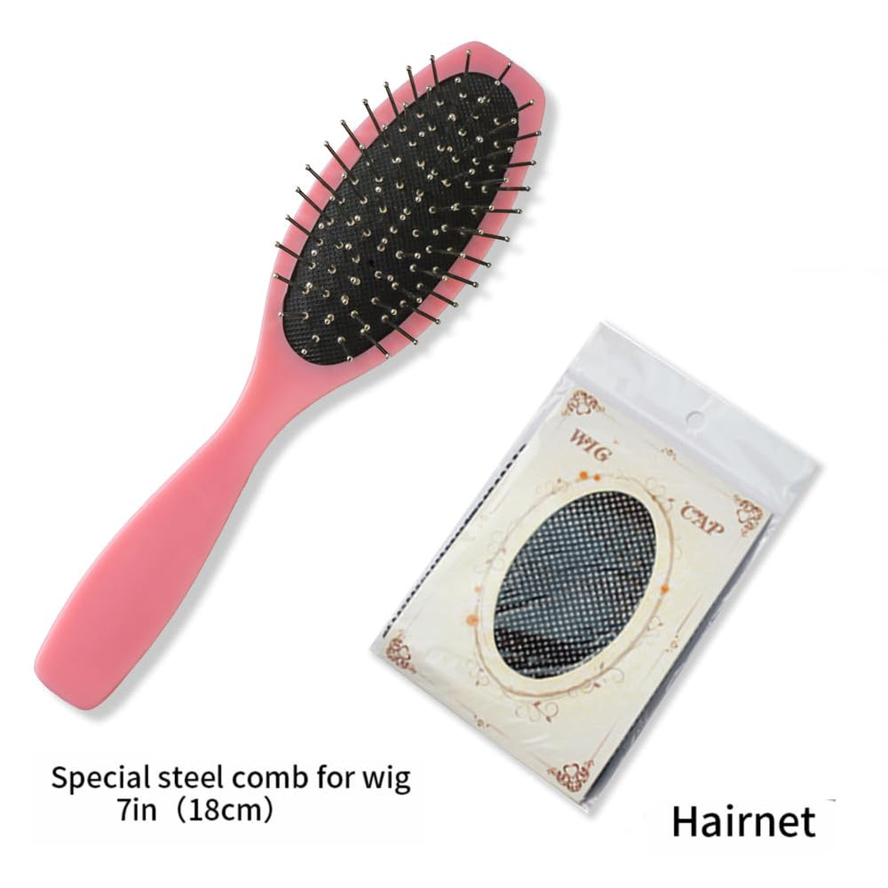 HUAISU packaged wig ready to wear with secure clips and breathable interior.