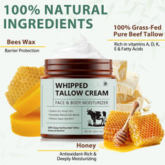 HUALIJIA whipped beef tallow honey balm texture for intense moisture