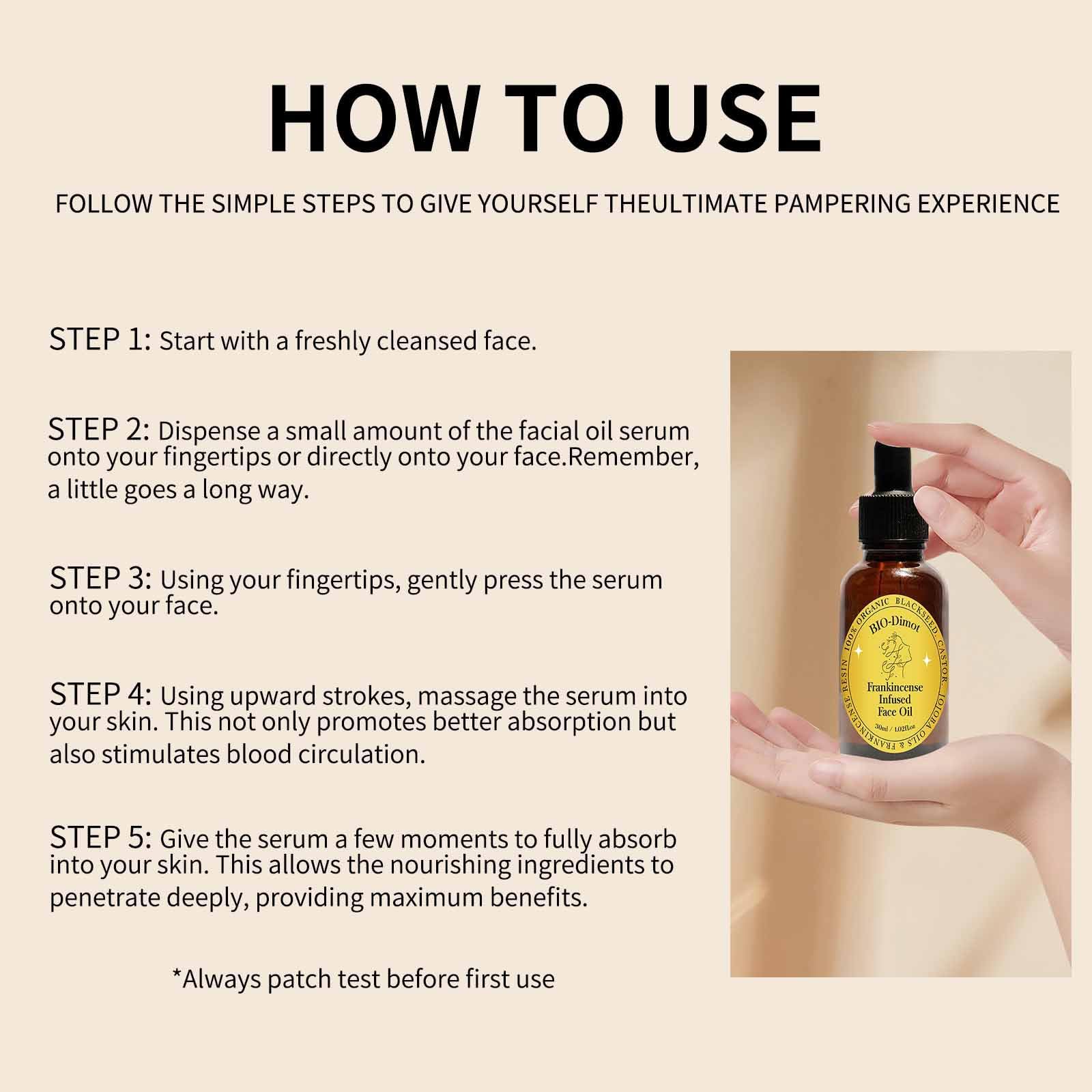 HuaQing castor and jojoba oil blend moisturizes and smooths.