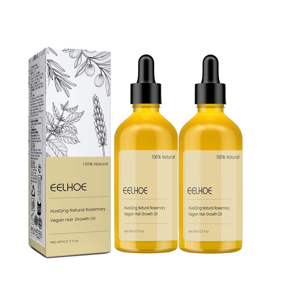 HuaQing Eelhoe bottle shown for natural hair growth and scalp nourishment.