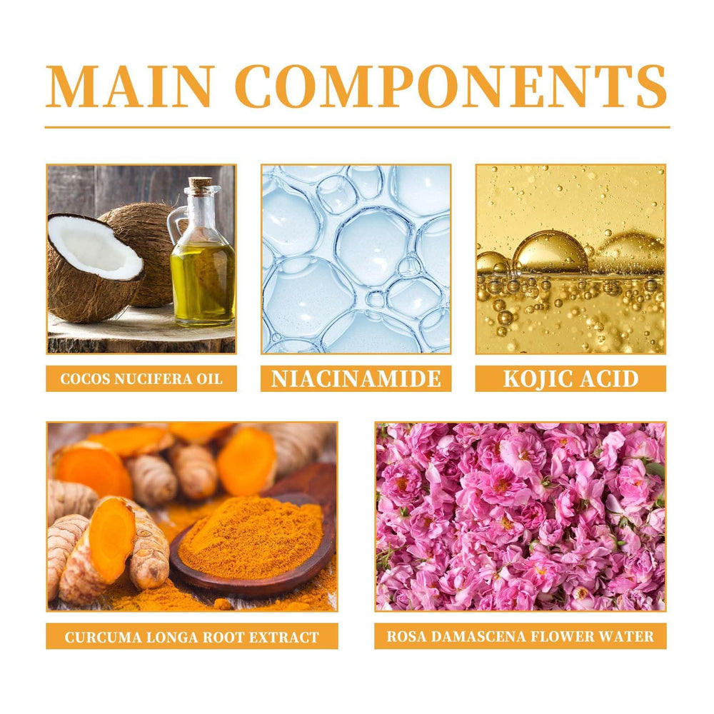 HuaQing turmeric foaming face wash leaves skin soft and smooth