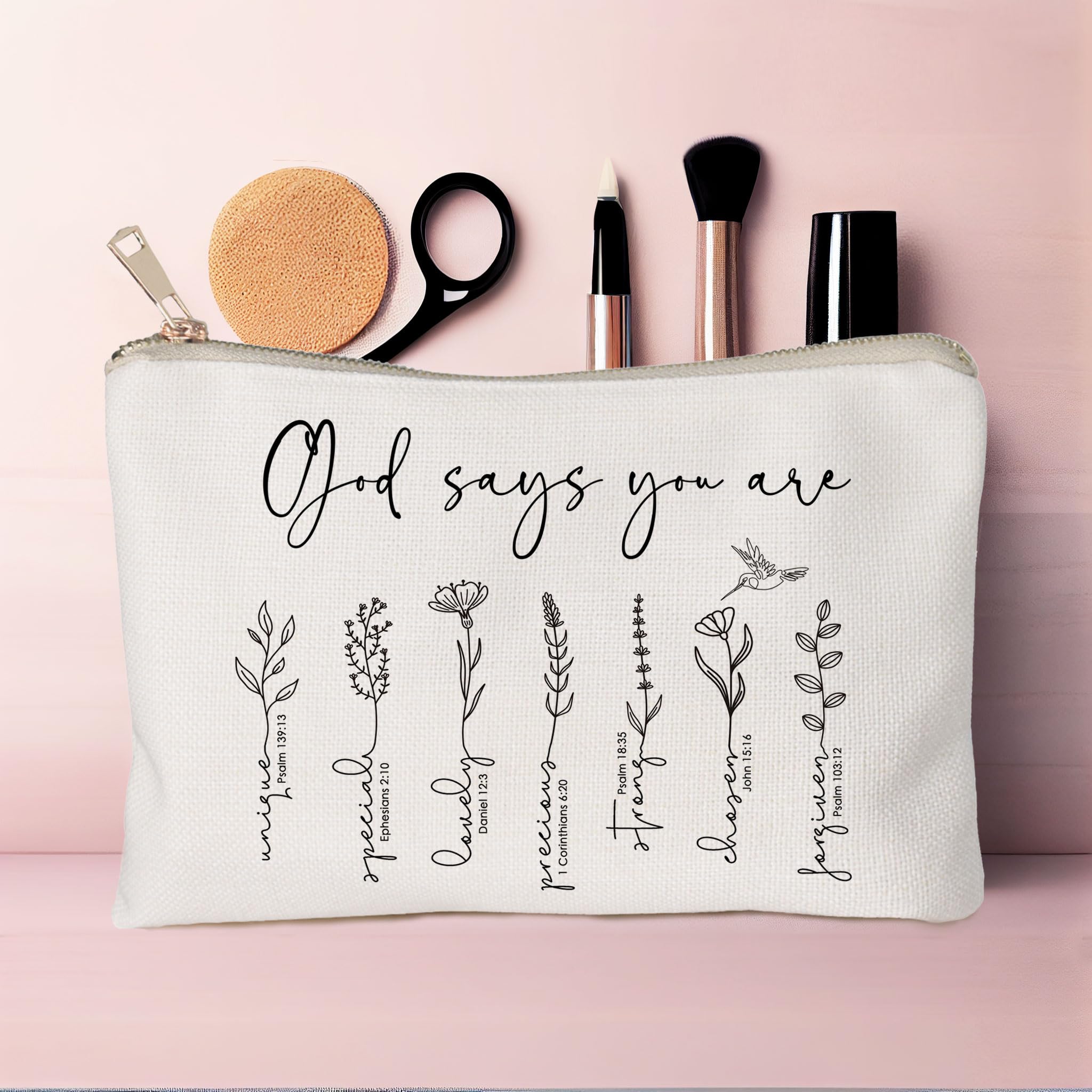 HubbgDesign God Says You Are cosmetic bag gift packaging ideal for gifting