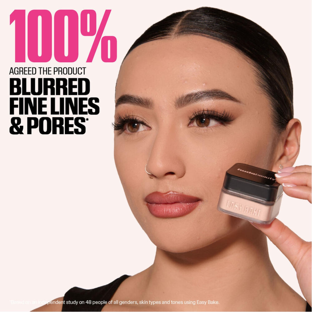 Huda Beauty Baby Bake Mini Pound Cake palette card with shade name Pound Cake.