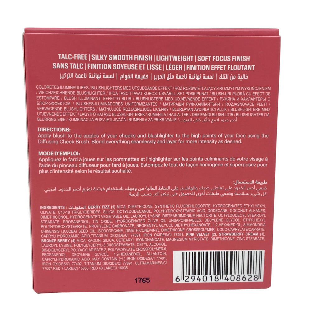 Huda Beauty Blush Filter Rose Berry Bronze Berry contours with sun-kissed glow