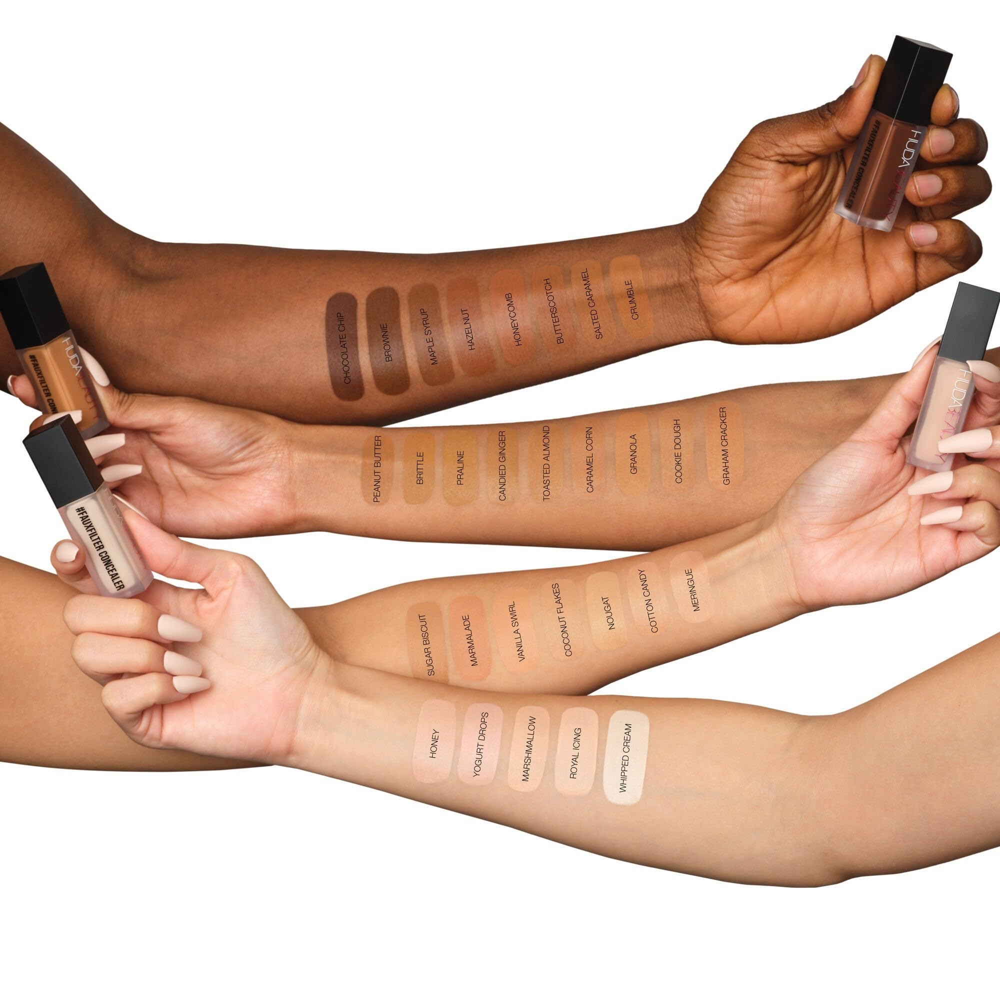 Huda Beauty FauxFilter concealer Nougat 2.5 Golden applicator tip enables precise application
