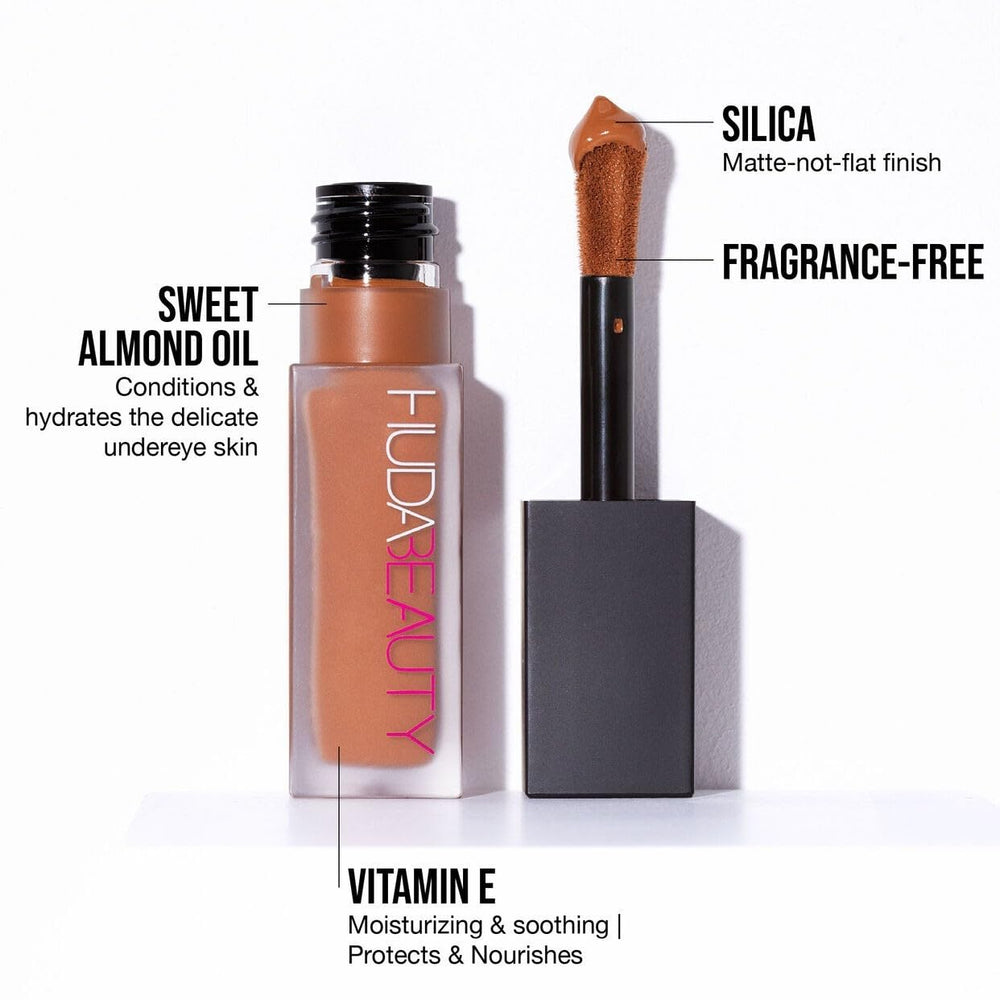 Huda Beauty FauxFilter concealer Nougat 2.5 Golden crease-proof premium finish