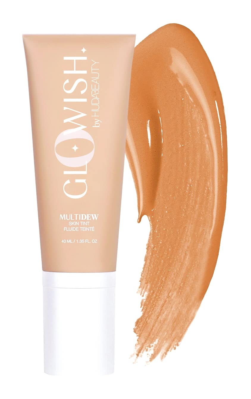Huda Beauty GlowWish Multidew - bouteille pompe, teint lumineux et hydraté