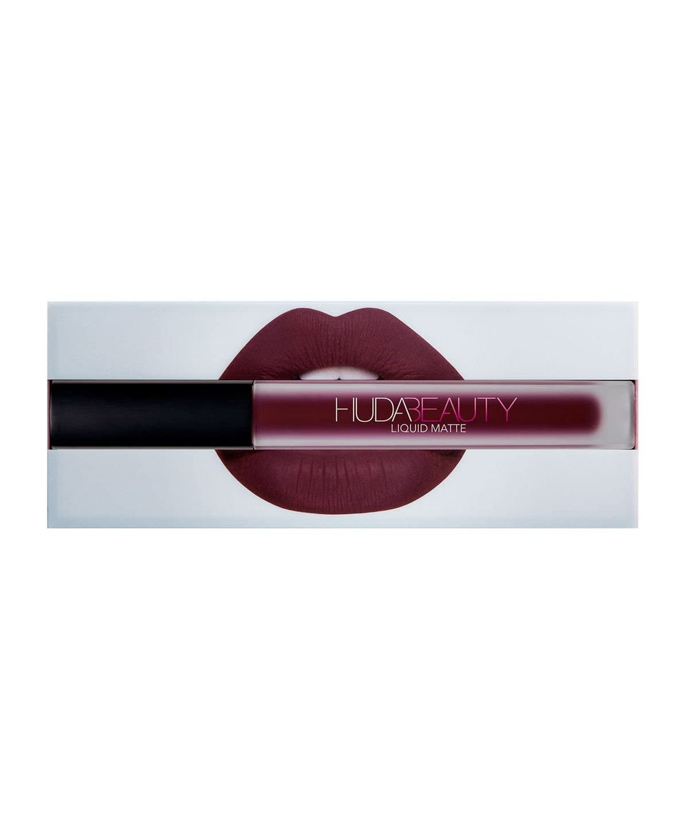 Huda Beauty Liquid Matte Lipstick Famous packaging and smooth finish