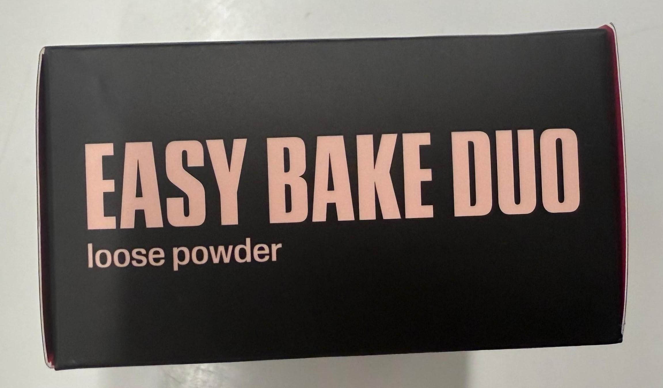 Huda Easy Bake Duo soft matte airbrushed look with minimal creasing.