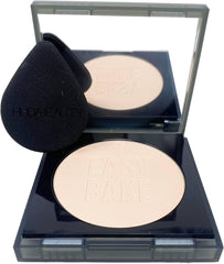 Huda Easy Bake and Snatch Cupcake compact open showing brightening powder for fair skin