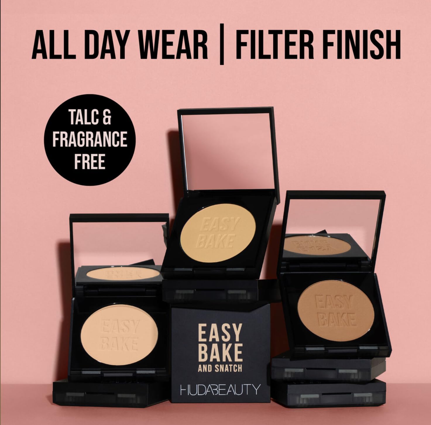 Huda Easy Bake and Snatch Cupcake humidity resistance keeping makeup intact