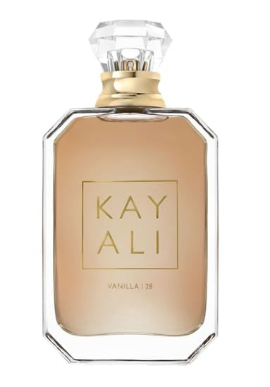 Huda Kayali Vanilla 28 bottle front view, ideal for evening wear