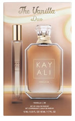 Huda Kayali Vanilla 28 travel spray ideal for on-the-go layering.