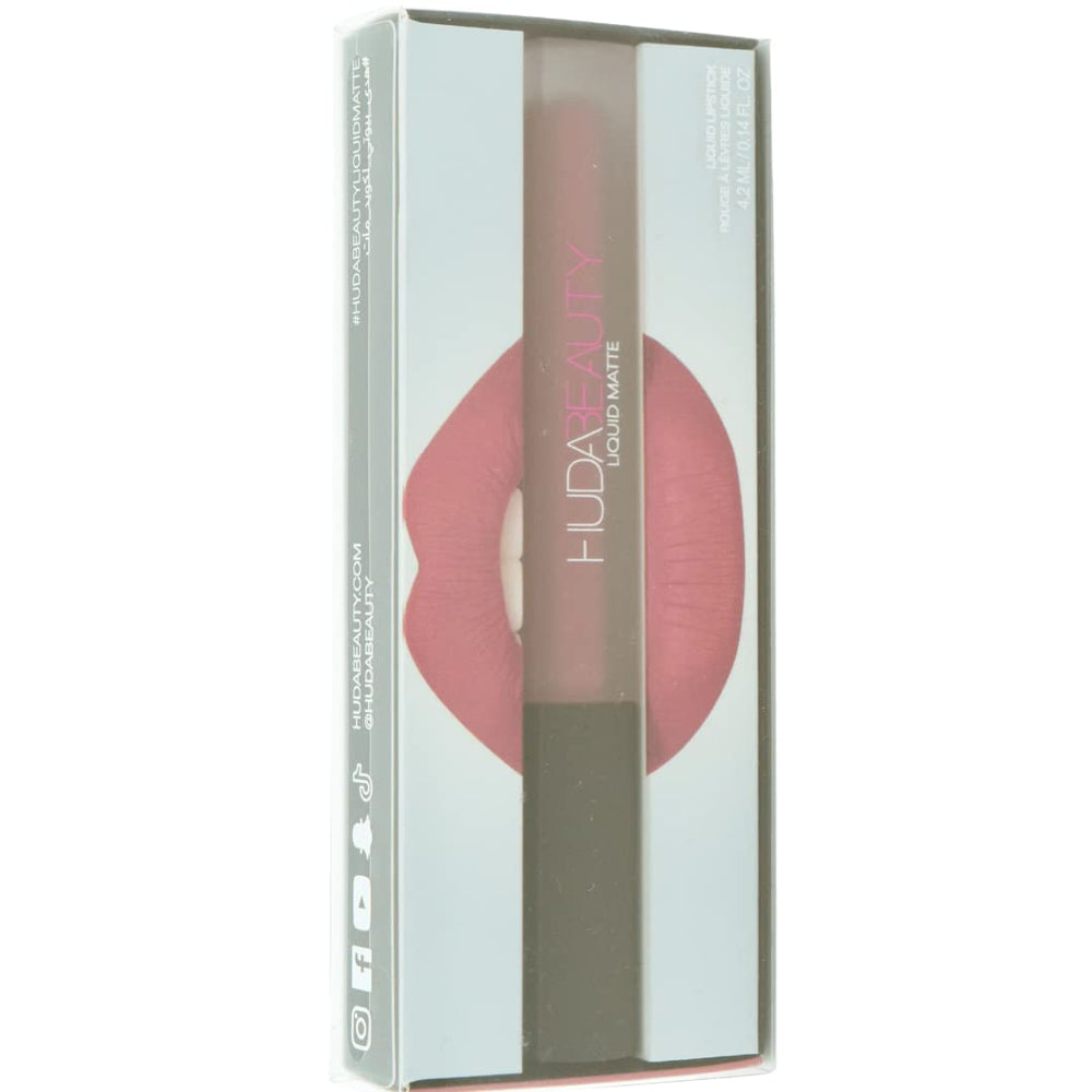 Huda Muse swatches show versatile nude to bold options across skin tones.