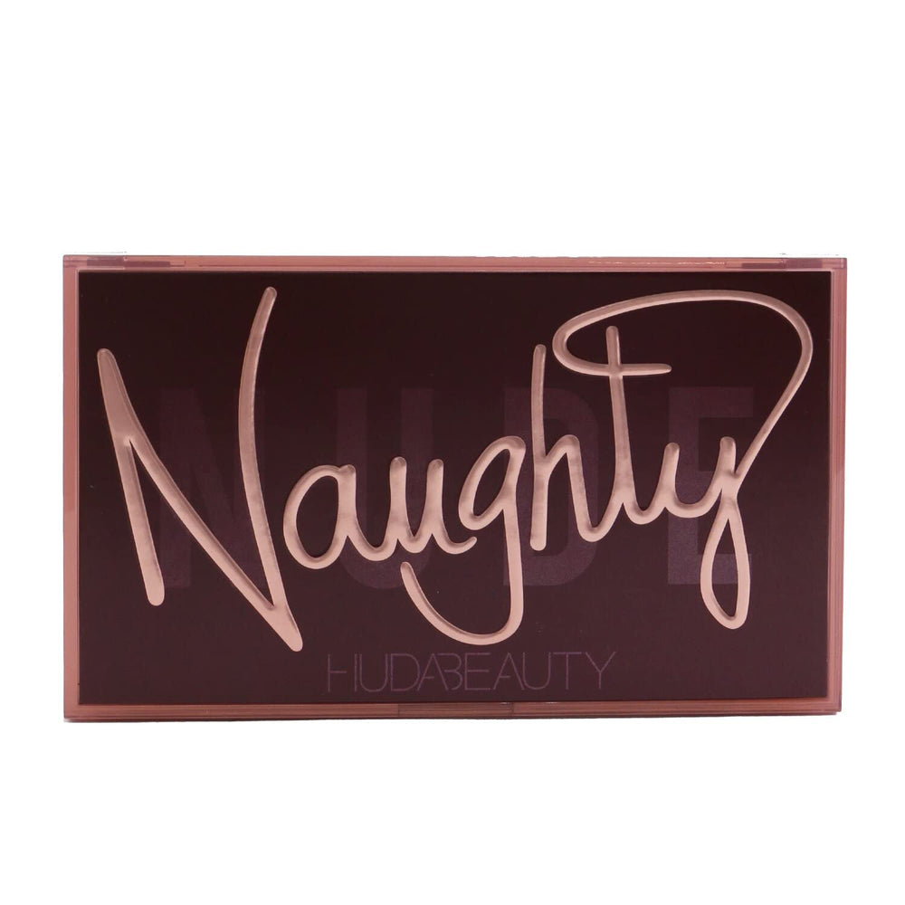 Huda Naughty Nude compact close up highlights marble creams for luminous eyes
