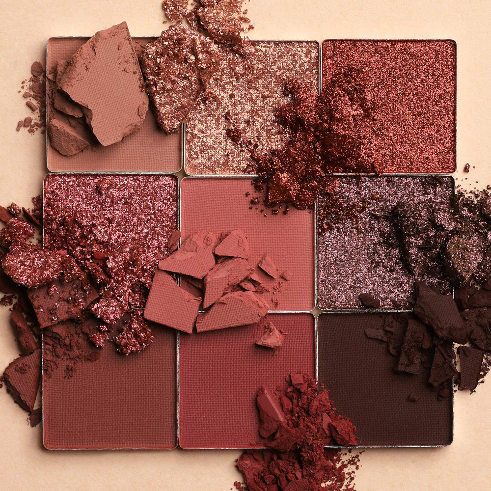 Huda Nude Eyeshadow Palette swatches reveal metallic hues for radiant evening looks
