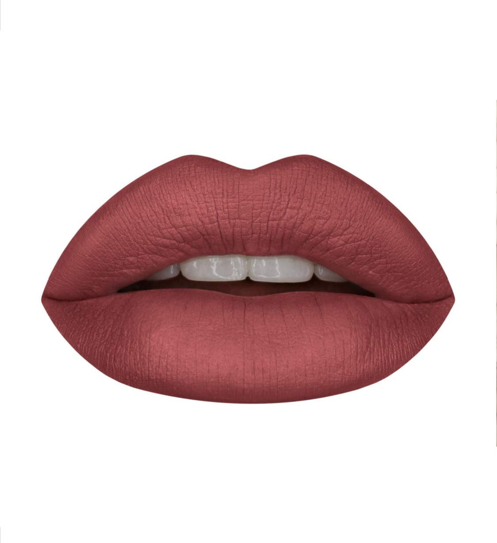 Huda Power Bullet Matte Lipstick Graduation Day packaging close-up for on-the-go touch-ups.