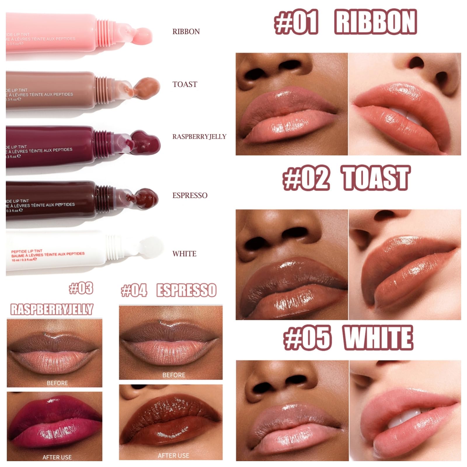 HUDABABY Mirror Lip Glaze Berry combines color and long-lasting moisture.
