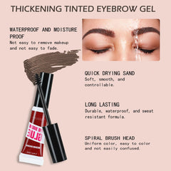 HUDABABY thickening brow gel demonstrates even color and natural fullness