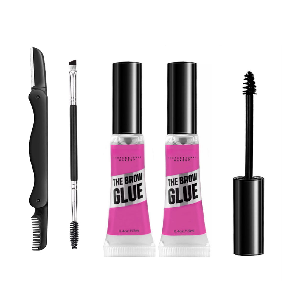 HUDABABY brow gel set packaging highlights sturdy kit and easy open design