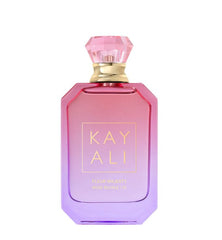 HUDABEAUTY Kayali Fleur Majesty Rose Royale bottle with pink-to-royal-purple gradient for a luxurious fragrance.