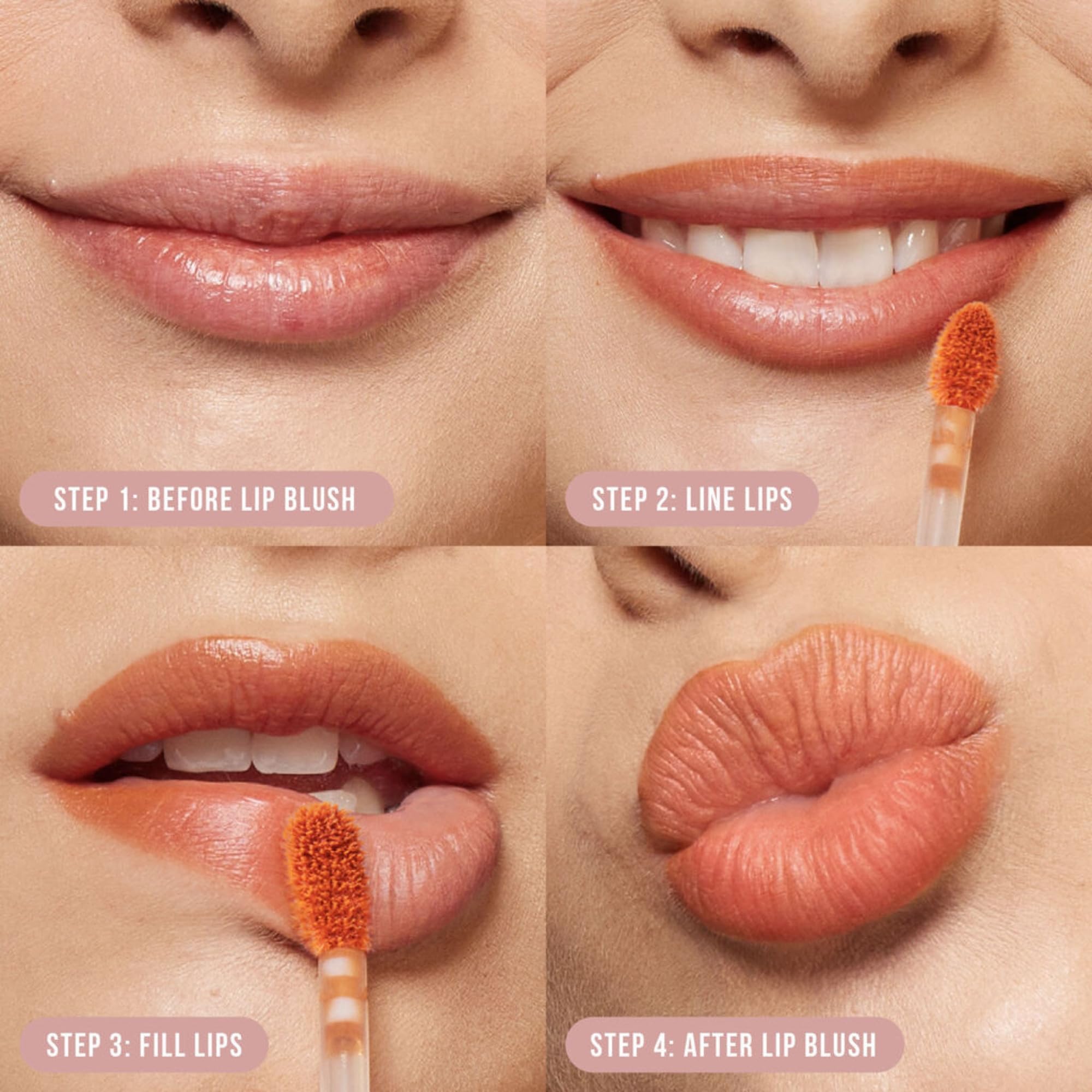 Huda Lip Blush Berry Kiss long wear stays color with light touch-ups.